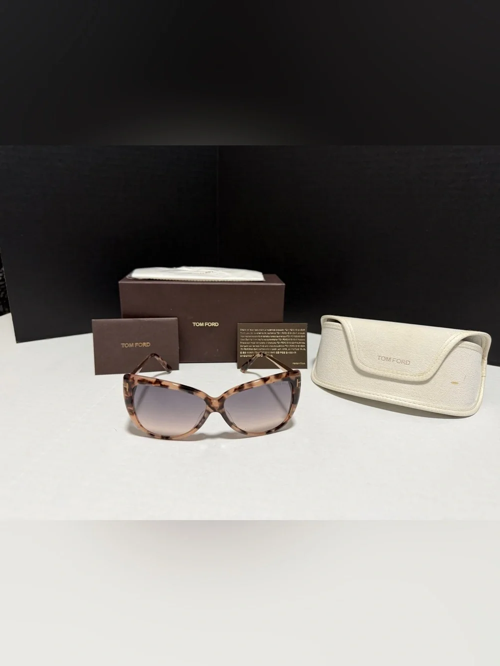 Tom Ford Reveka‎ Women's Tortoiseshell Frame Sunglasses with Gradient Lenses